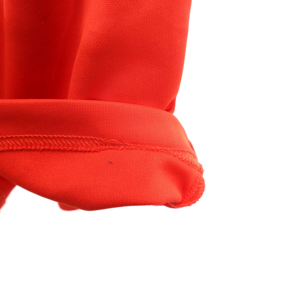 adidas Back print Football Long sleeve Wear O Orange 3 Lines Men's Used