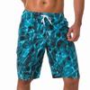 Men's Swim Trunks Swim Shorts Board Shorts Summer Shorts Bermuda Shorts Drawstring with Mesh Lining Elastic Waist 3D Print Ocean