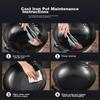 Wok Iron Pan with Lid, 30cm Non-Coated Pure Iron Frying Pan, Nitrided, Compatible with Gas And Induction Stoves MCC4558