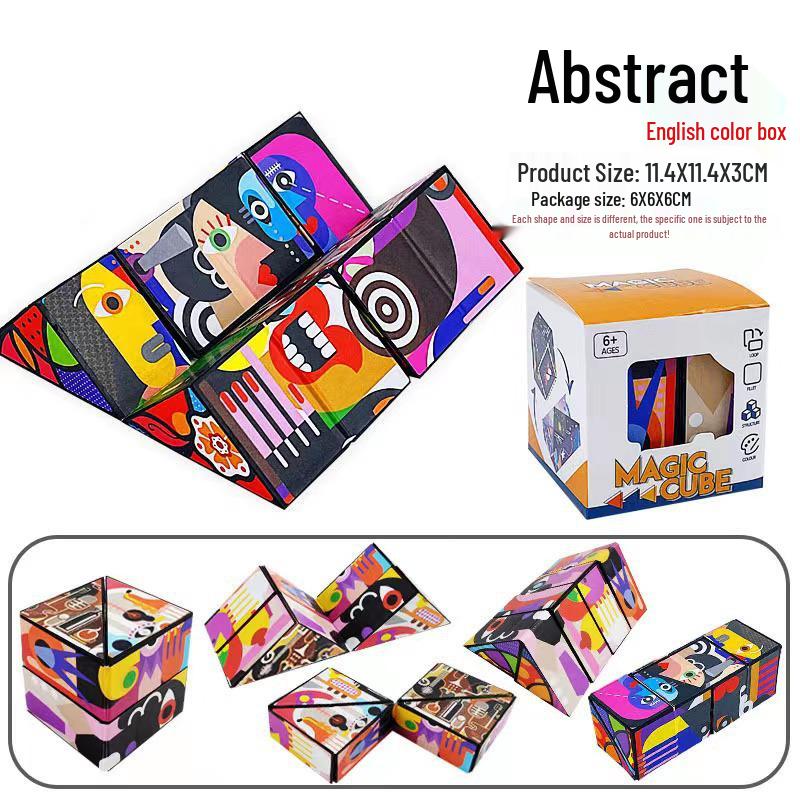 

Геометрический магнитный магический куб - 3D интерактивная развивающая игрушка для детей