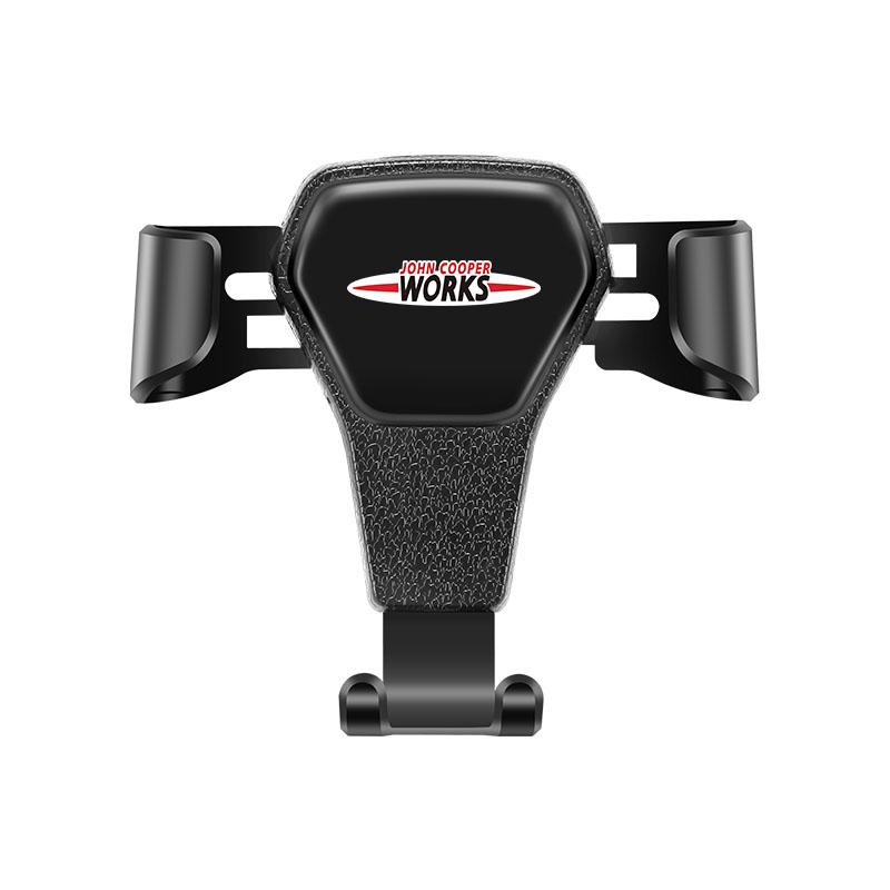 Business Black Car Logo Phone Holder Air Vent Mount Cell Phone Holder Valve Cap For BMW X1 X2 X3 X5 X4 X6 X7 iX3 F20 F10 F07 E7 JKQDU1