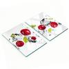 Decorative Tempered Glass Chopping Boards Cherries and Water 2x40x52 Cm