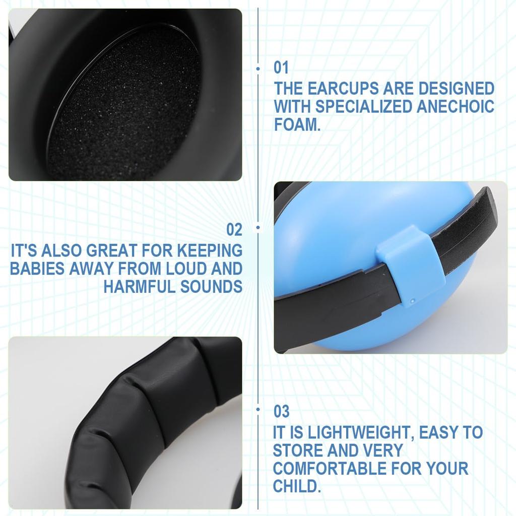 Baby Earmuff Sound Cancelling Headphone Noise Reduction Earphone Ear Protection for Sleeping Outdoor Airplane Concert
