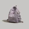 Backpack Korean version solid color female college student class schoolbag simple large capacity computer bag casual backpack