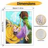 Disney DIY Oil Painting Art Painting Kit Tangled Rapunzel Home Wall Decor Handmade Gift Coloring by Numbers Creative Craft Artwork Set
