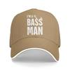 Washed Unisexs Baseball Cap Im A Bass Unisex Trucker Snapback Caps Dad Hat Fly Fishing Golf Hats