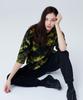 Moz Moz Black Tie-Dye Oversized T-Shirt_Yellow
