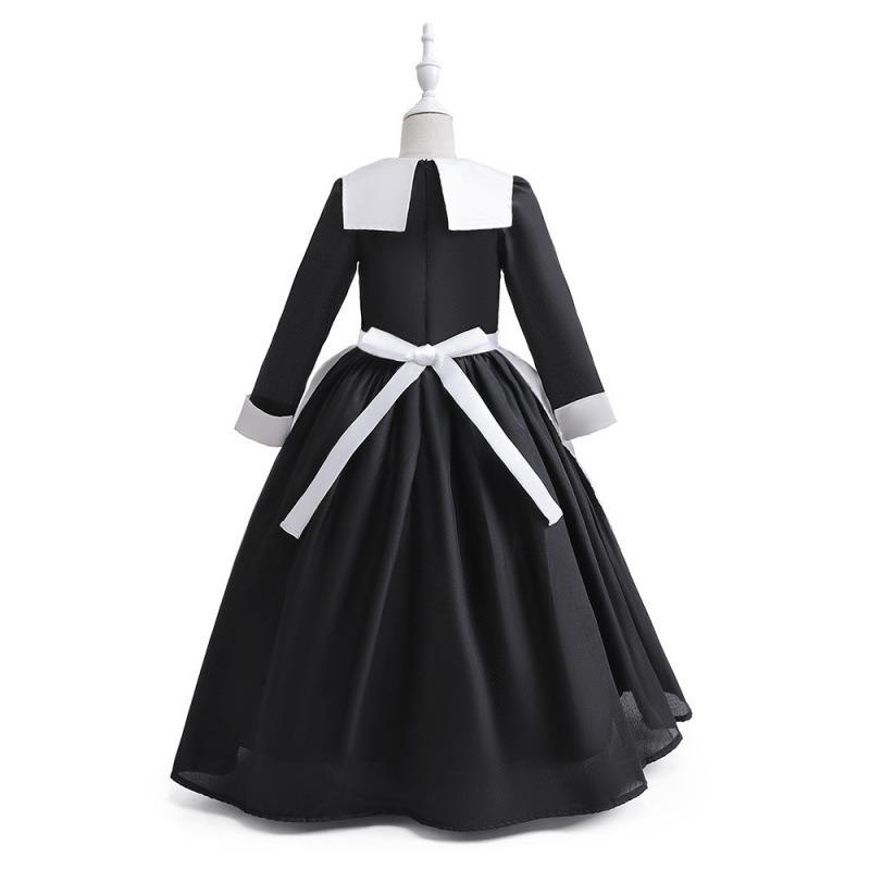 New Black Wednesday Adams Children's Dress, Forged Cloth Dress June 1 Children's Day Costume