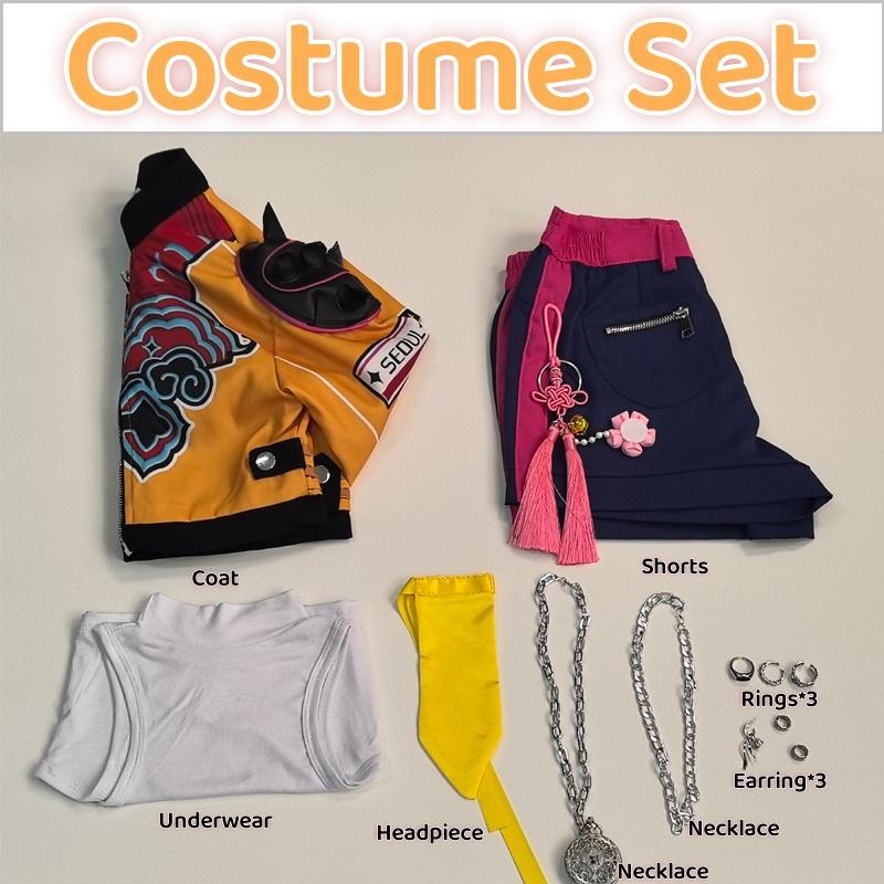 Costume De Cosplay Anime KPop Demon Hunters Rumi, Uniforme De Fête De Carnaval D'halloween, Vêtements De Jeu De Rôle De Noël / Costumes De Cosplay