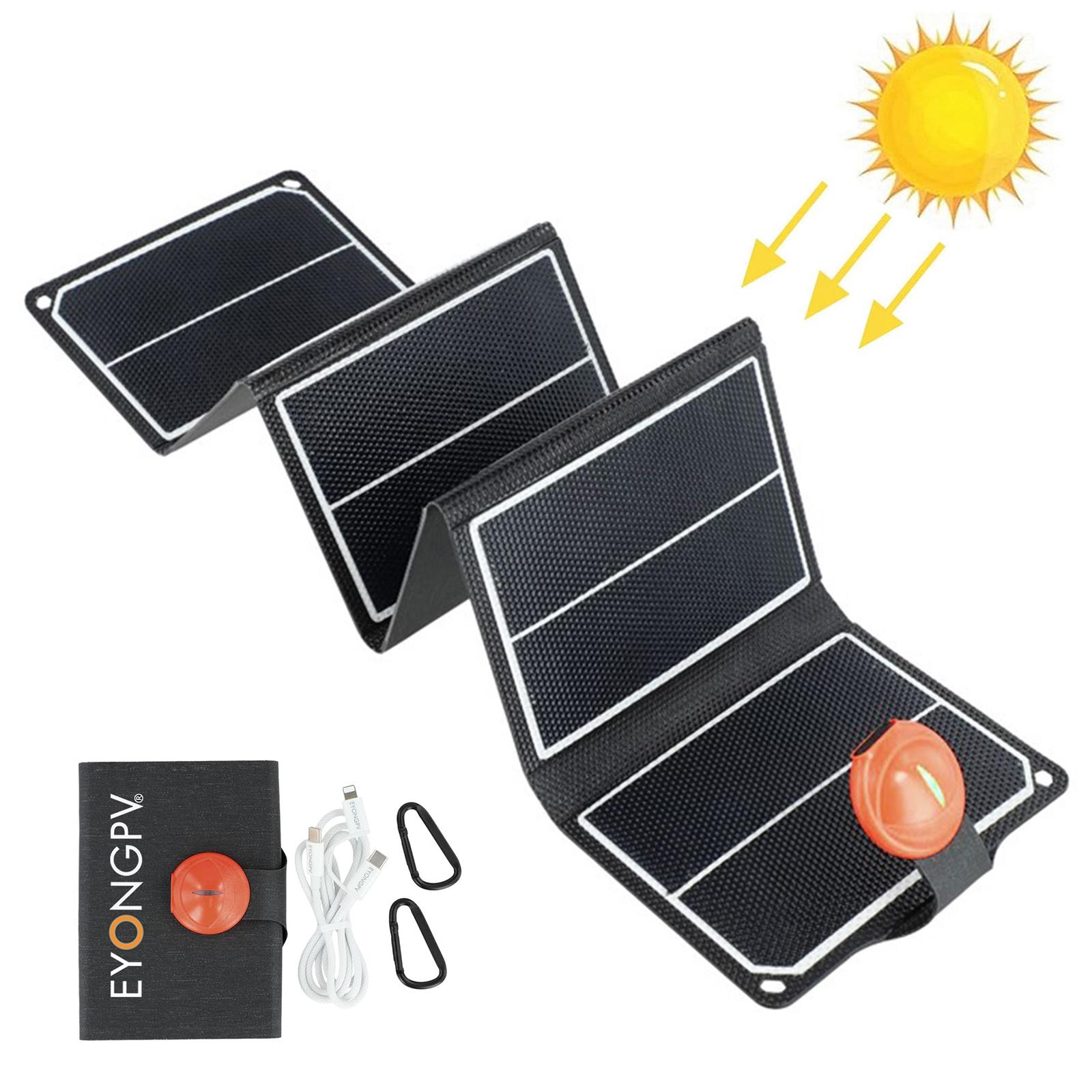 

EYNOGPV 14W Foldable Portable Solar Panel Charger High-Efficiency Waterproof Outdoor Emergency Power A
