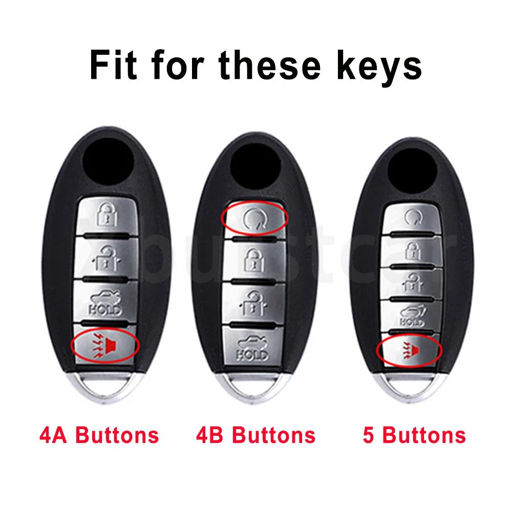 4/5 Buttons Tpu Car Key Case For Nissan Maxima Altima Versa Sentra Sunny Sylphy Teana Qashqai X-Trail Juke Shell Fob Fob Cover