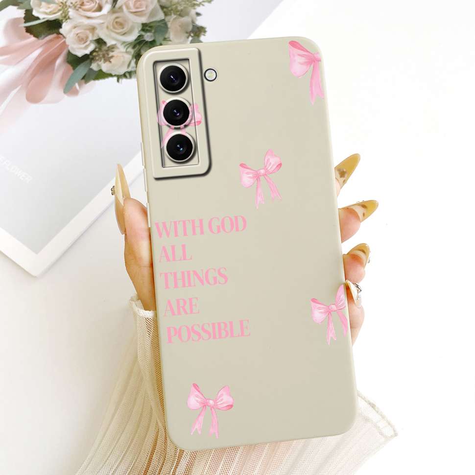 

For Samsung Galaxy S22 5GCase Stylish Painted Sunset Flowers Silicone Back Cover For Samsung s22 S22 5G SM-S901B Phone Cases Samsung S22 5G