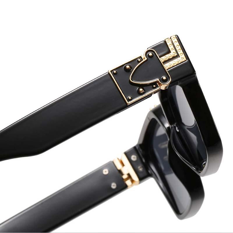 Mode Kleine Rechteck Sonnenbrille Männer Frauen Luxus Shades Retro Quadrat Schwarz Sonne Glasse Punk Brille nicht polarisiert