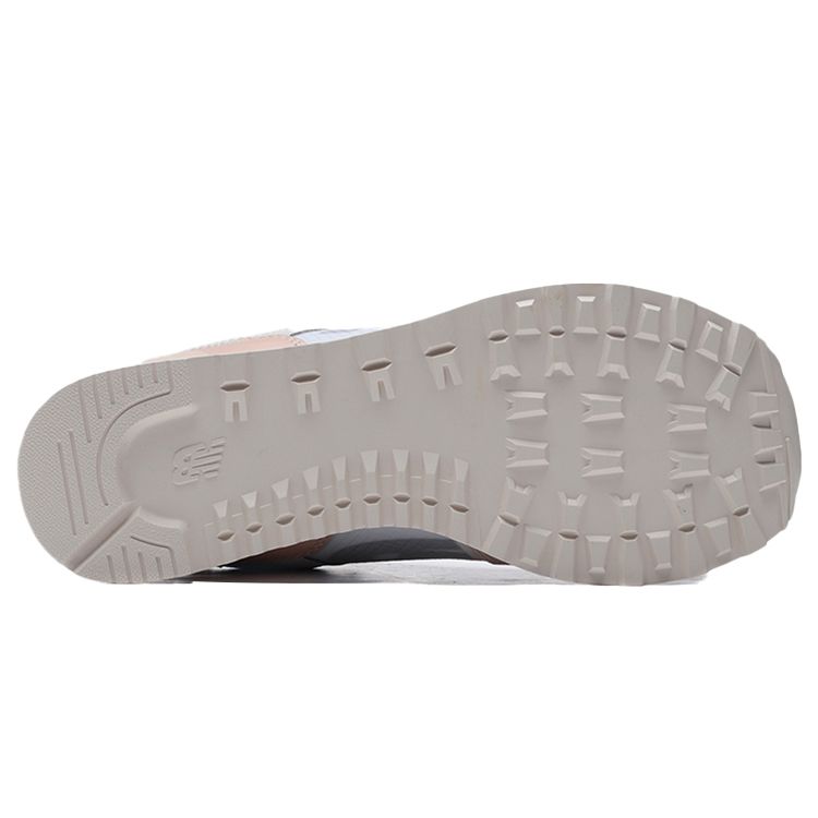 New Balance Nb 574 Retro Bequemes Stoff Synthetikleder Low Top Laufschuhe Damen Sneaker Pink Orange WL574ISE