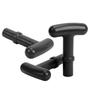 3pcs T Shaped Paddle Handle PP Kayak Oar Handle Easy Grip Enhanced Steering Control Fits 23mm Inner Diameter Tube