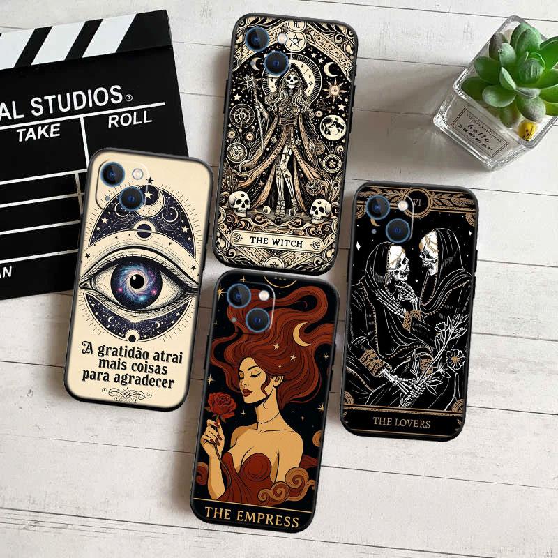Hexe Divination Tarot Mond Neu Hochwertige Handyhülle für Xiaomi Poco M4 M5 M6 M7 X3 X6 X7 Pro