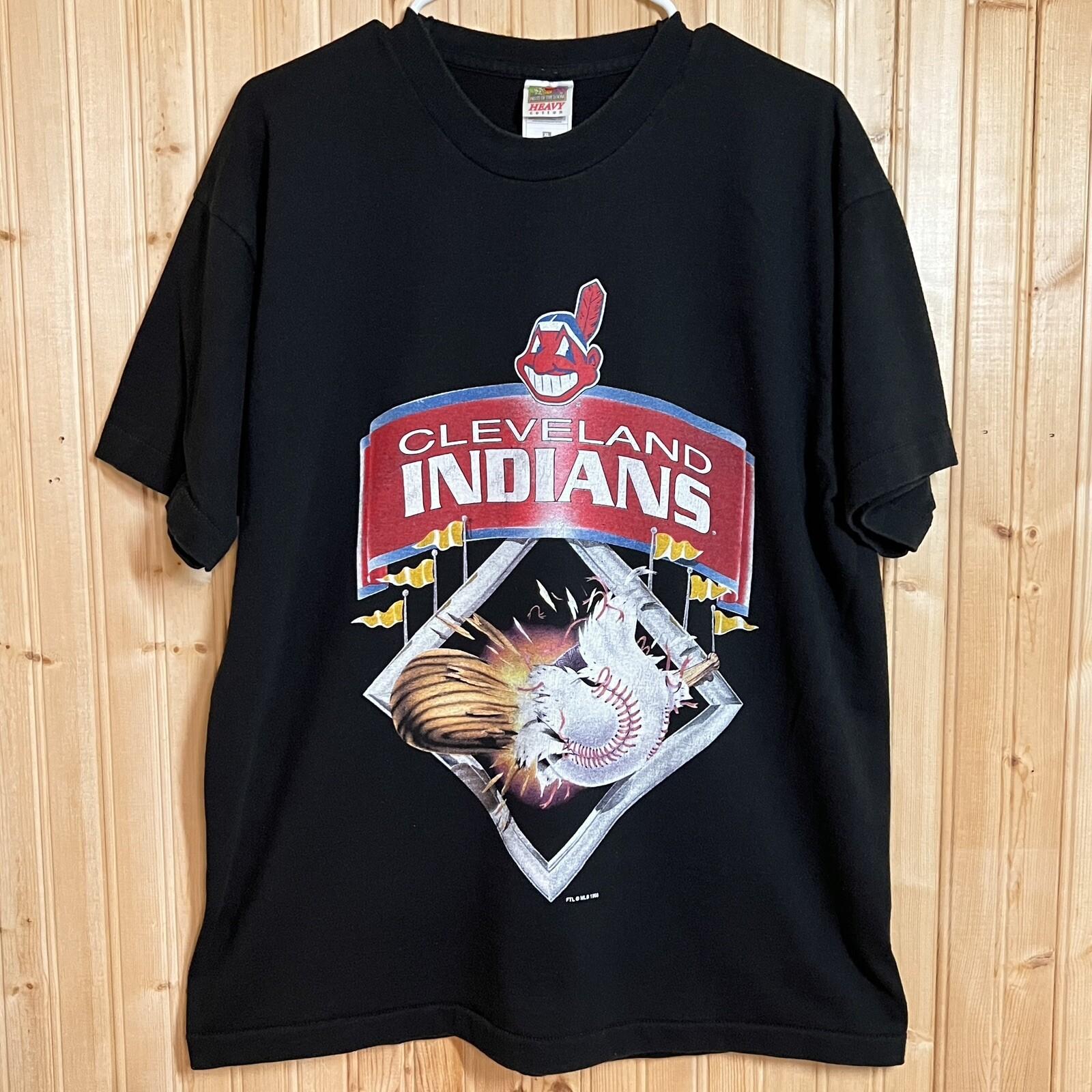 VTG Cleveland Indians T Shirt 1998 MLB 90s Single Stitch Fruit Of The Loom Sz XL M