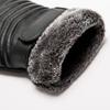 Gloves Winter MEN'S Fur Mouth Plush Insulation Gloves Outdoor Cycling Motorcycle Cotton Gloves