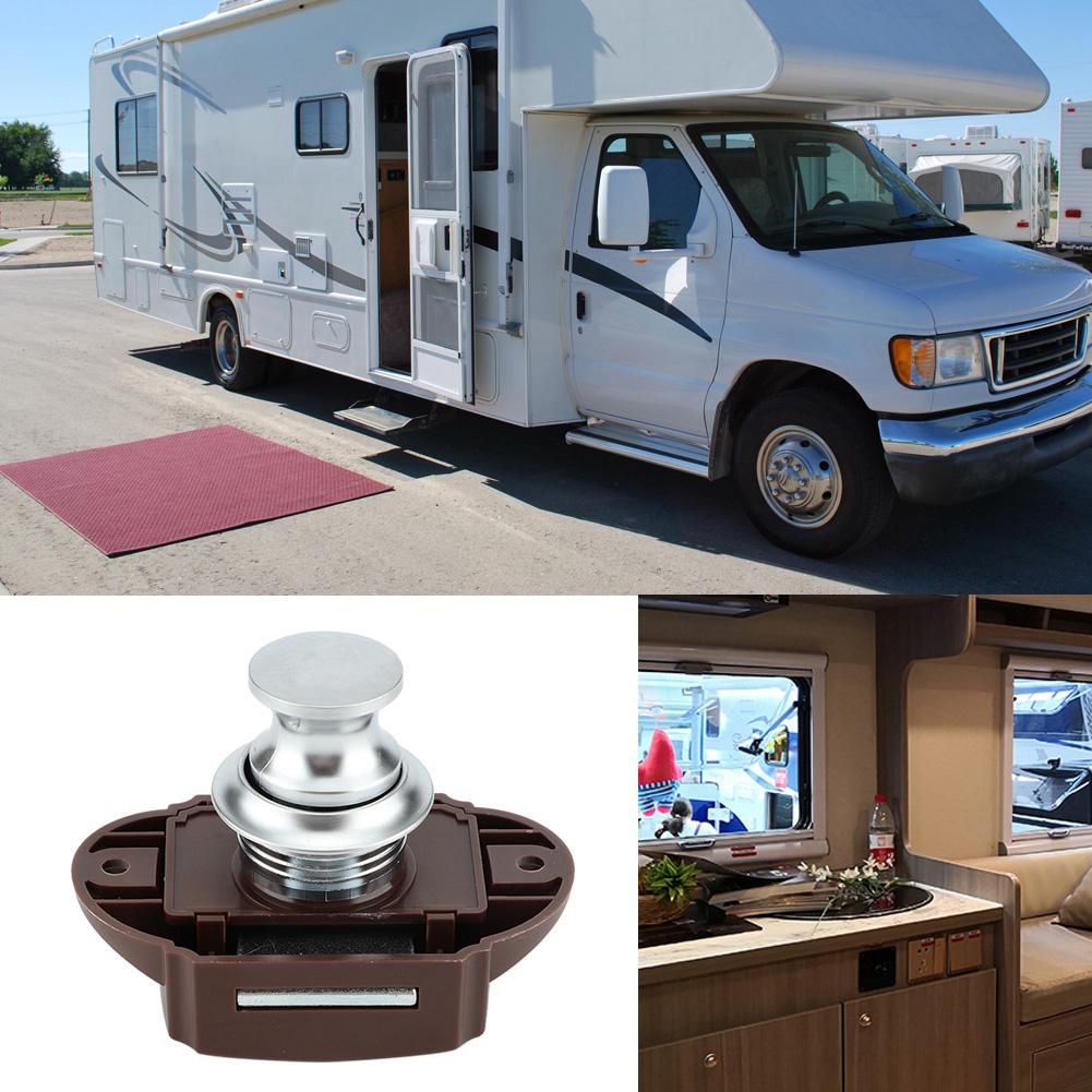 Car Boat Keyless Push Button Lock RV Cabinet Drawer Safety Latch Lock