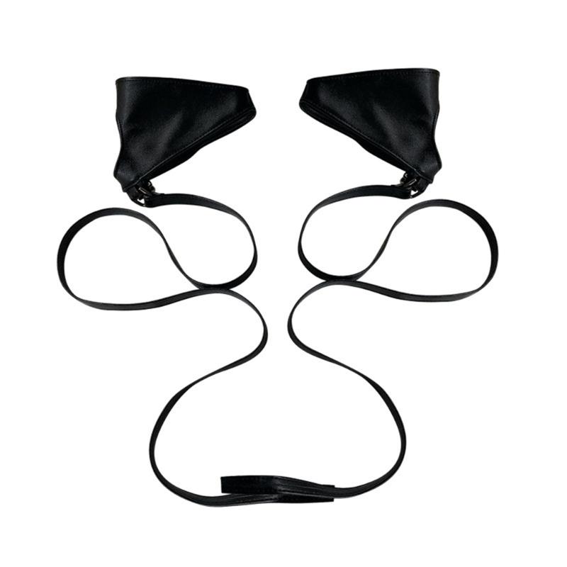 

Women Gothic Half Palm Fingerless Gloves Y2K Adjustable Rock Gloves Cosplay Party Costume Gloves Girls Cool Accessories 1