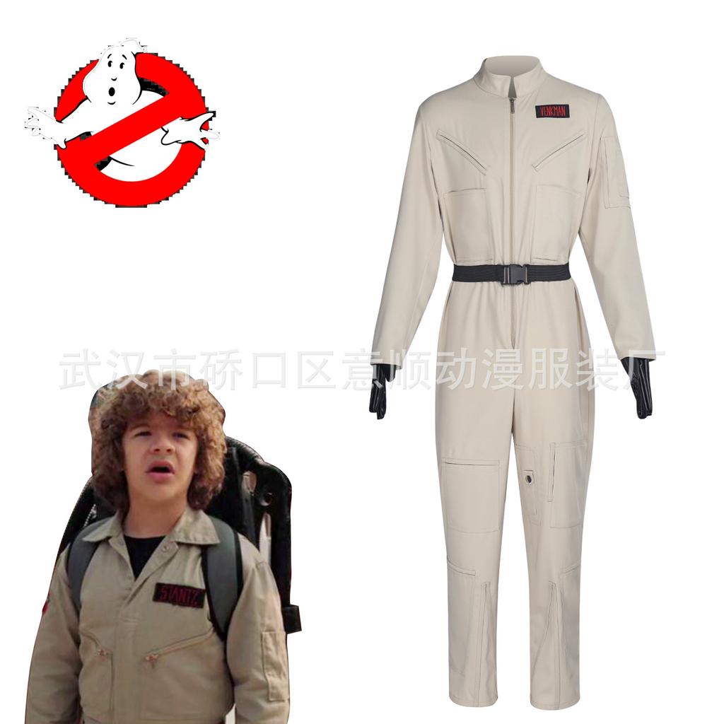 Ghostbusters Uniform Cosplay Costume, Halloween Party Stage Performance Full Suit