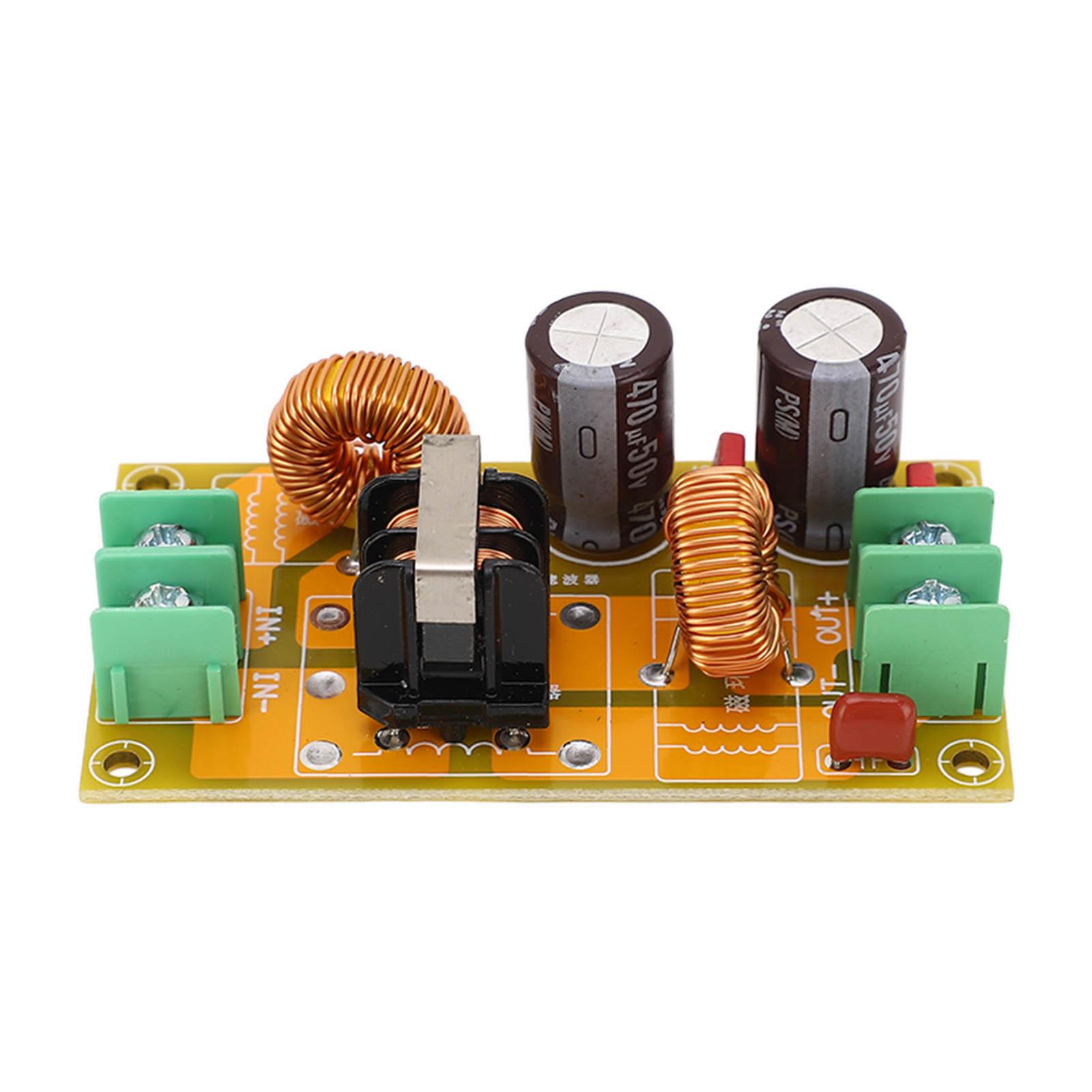 

DC EMI Power Filter 2A Low Pass Passive 3 Stage Filtering LC Filter Board for Automobile Motorcycle