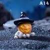 Cute Halloween Micro Landscape Miniature Figurines Resin Craft Mini Fairy Garden Ornaments Cute Pumpkin Ghost Decoration