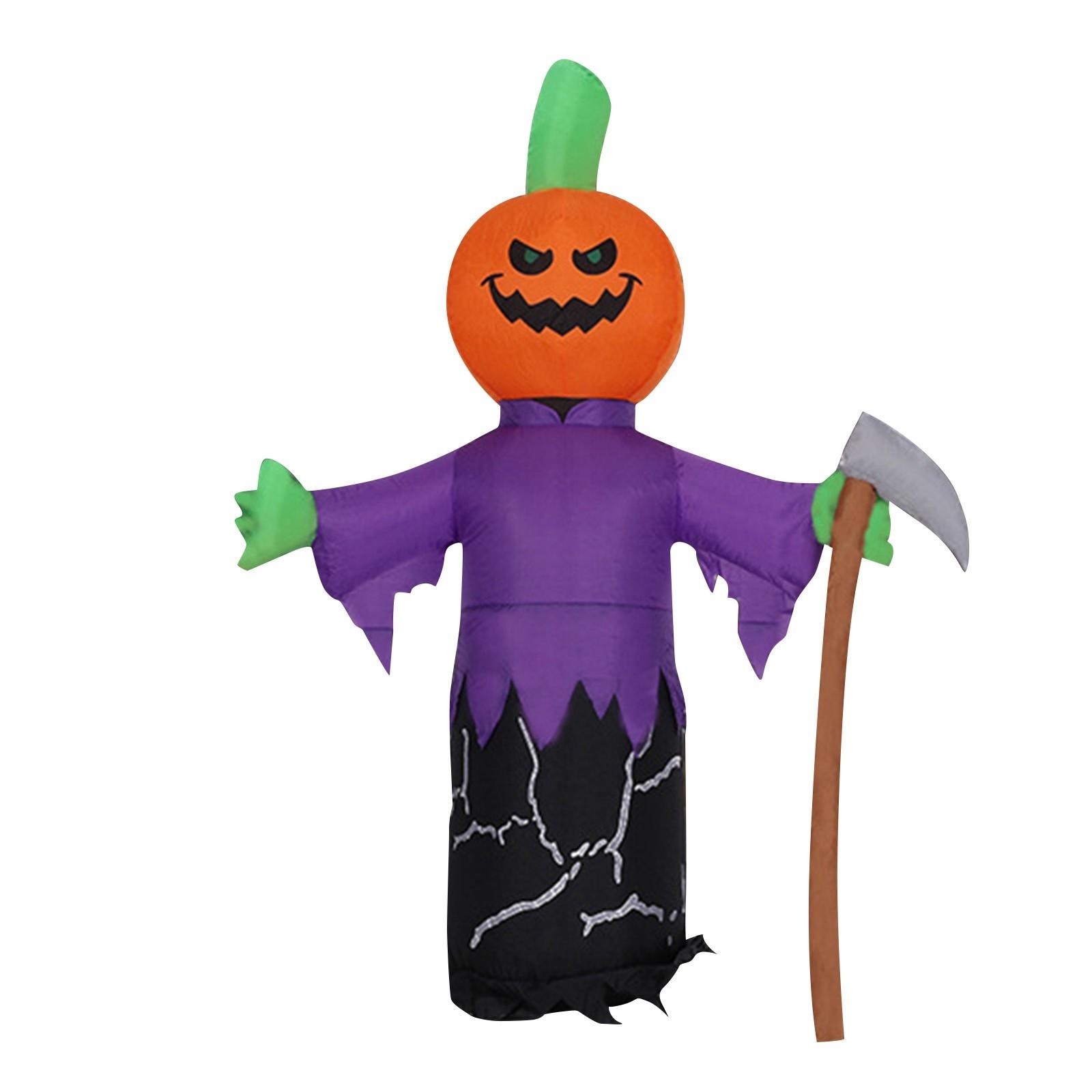 

Надувные светящиеся украшения для вечеринки на Хэллоуин, украшения для дома, простые в установке и полные атмосферы One Size белый