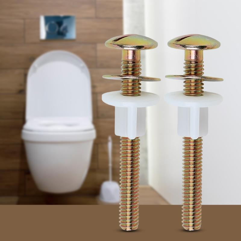Sada 4 robustních šroubů a matic pro WC sedátko Příslušenství Pohodlné pro snadnou instalaci a prevenci úniků