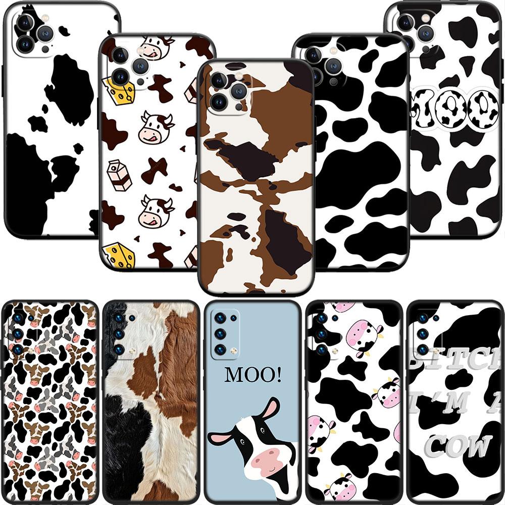 HK16 Cartoon Art Cow Soft Shell Phone Case for Huawei Mate 20 P Smart+ P20 P30 Lite Pro Y5p Y6p Y6s Y7a Y8p Y8S Y9 Prime Y9A Y9S
