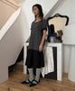 Daiaegeuneol Cutting Layered Tee (Dark Grey)