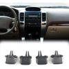4PCS Brown Front A/C Air Vent Outlet Tab Clip for Toyota Prado LC120 2003 2004 2005 2006 2007 2008 2009 (Black)
