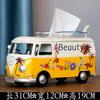Scatola portatovaglioli a forma di Scarabeo Bus in Ferro Battuto Retrò Americano Scatola portatovaglioli Creativa Modello di Auto Decorazione Artigianato Regalo Speciale Decorazione per la Casa
