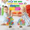 64PCS Tetra Tower Fun Balance Stacking Building Blocks Board Game for Kids Adults Friends Team Dorm Family Game Night and Partie