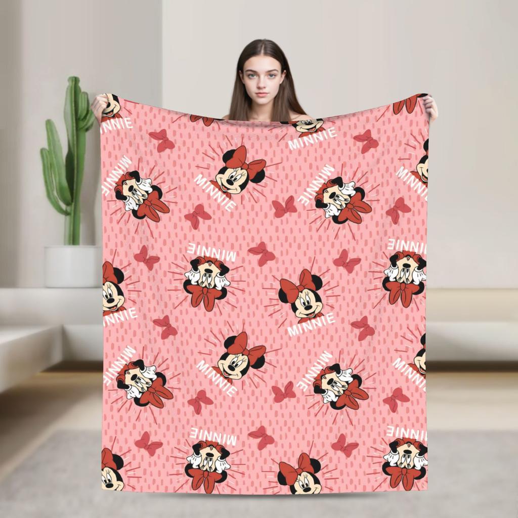 GUOYU Blanket Super Soft Valentines Day Mickeys And Minnies Throw Blanket Premium Fleece Flannel Bed Blanket Warm Plush Blankets All Season