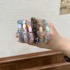 6Pcs Fashion Korean Style Colorful Yarn Hair Rope High Elasticity Rubber Band Sweet Headpiece Headband