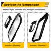A16P-For Skoda Kodiaq 17-21 Car Front Headlamps Cover Glass Transparent Lampshades Cover Headlight Lens Auto Lamp Shell