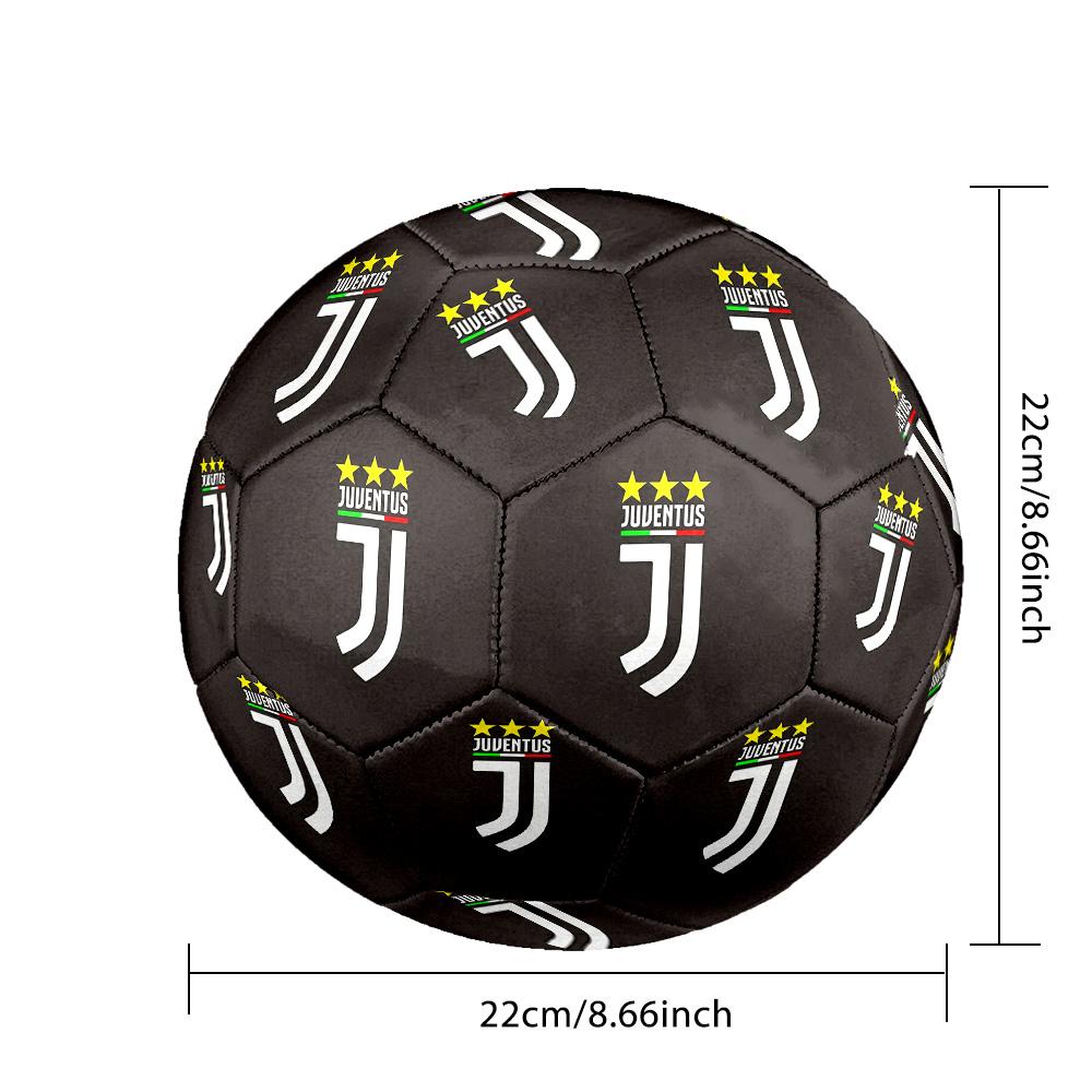 Juventus F.C. Pallone da Calcio Indoor Colorato Per Tutte le Età Cucito a Macchina PVC Pronto per la Competizione Resistente Ad Alto Rimbalzo