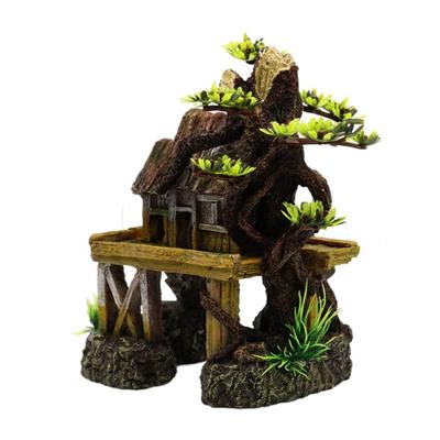 Pryskyřičné Ozdoby do Akvária Umělé Kreativní Dekorace Terénní úprava Retro Víceúčelový Model Malého Domku Mikro Krajina