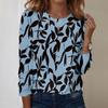 Long Sleeve Shirts For Women Cute Print Graphic Tees Blouses Casual Plus Size Basic Tops Pullover
