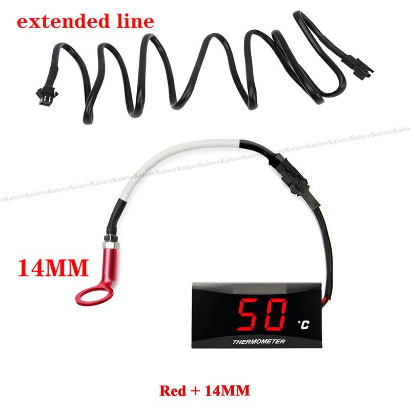 Koso Mini Square Digital Motorcycle Cylinder Head Temperature Sensor Universal Gauge For NMAX125 XMAX250 300