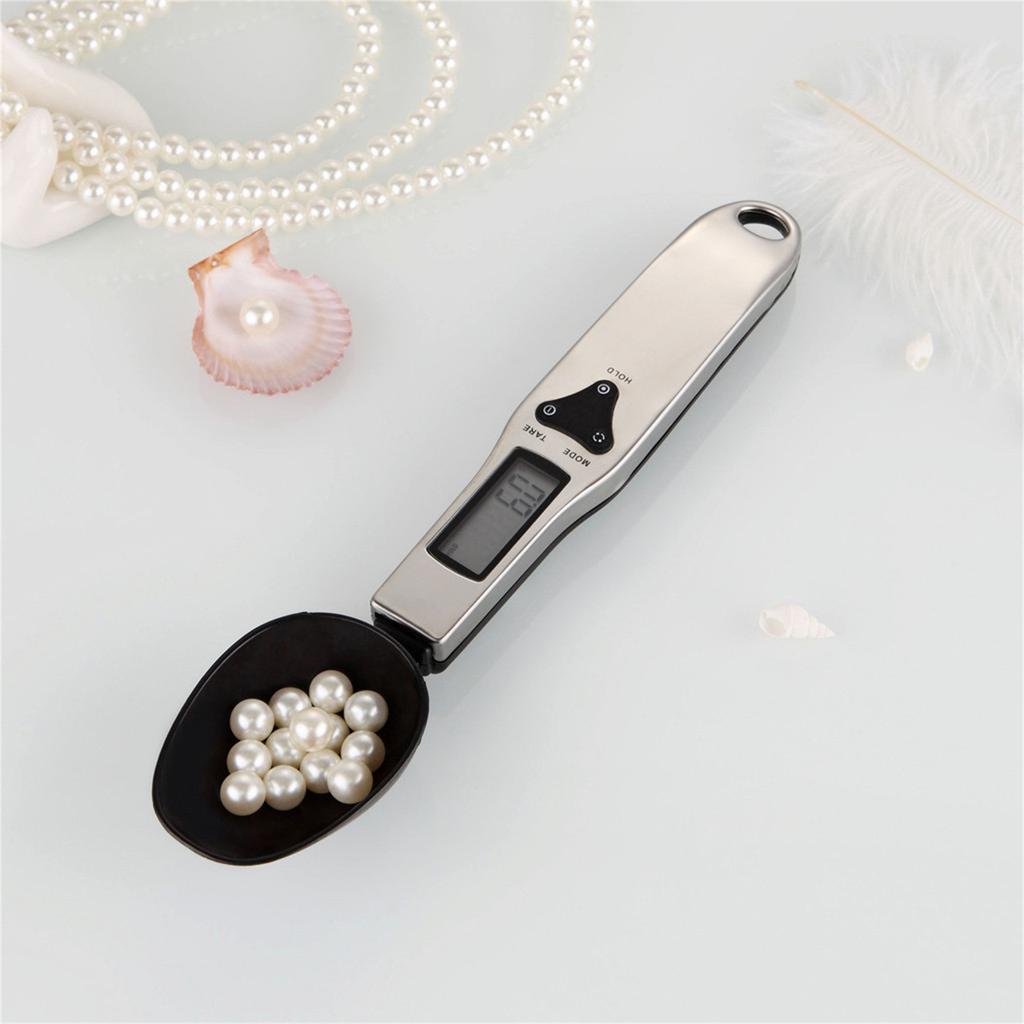 Digital Measuring Spoon for Precise Pet Food Measurement with LCD Display and Stainless Steel Handle Suitable for Accurate Portion Control