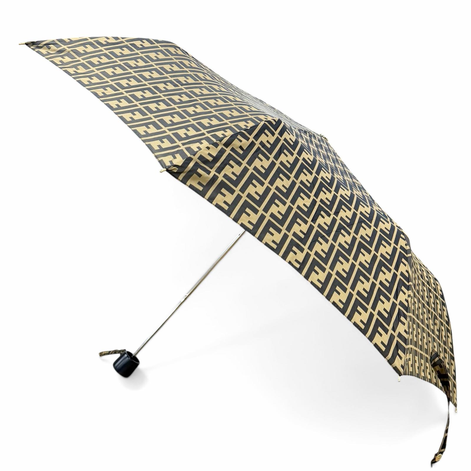 Great FENDI umbrella Brown polyester Women Used