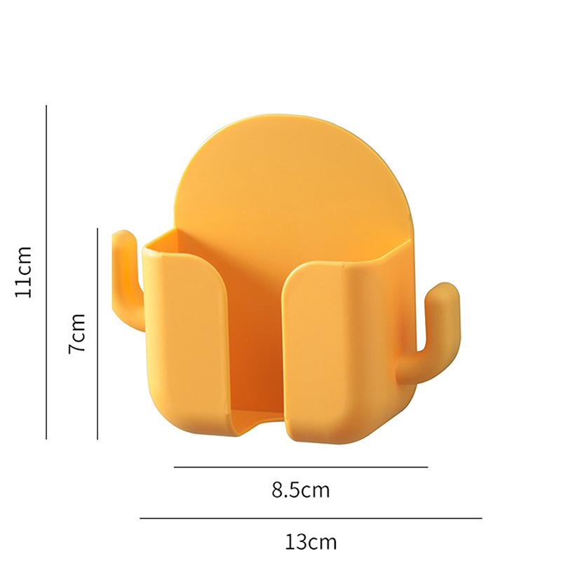 Wall-mounted Punch-free Mobile Phone  Charging  Storage  Organizer Box Remote Control Rack Adhesive