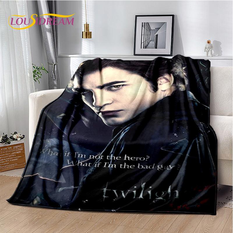 Twilight Saga Series Edward Bella Movie Soft Blanket,Soft Throw Blanket for Home Bedroom Bed Sofa Picnic Travel Cover Child Gift