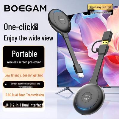 Proyector de Pantalla HDMI Inalámbrico BOEGAM
