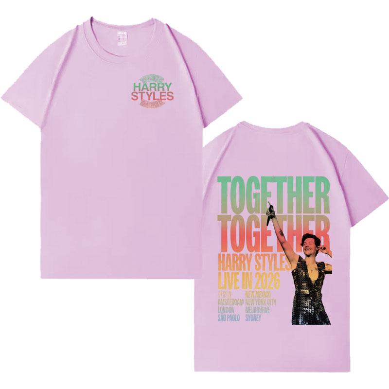 2026 Chanteur Harry Styles T-shirts Graphiques Tendance Album Esthétique Coton T-shirt Hommes Femmes Décontracté Oversize T-shirt Cadeau Fans