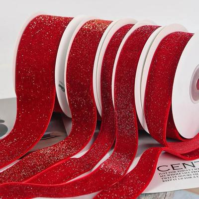 Rotgoldenes Seiden-Samtband für DIY-Haaraccessoires - Größen: 0.6CM, 1CM, 2CM, 2.5CM, 3.8CM