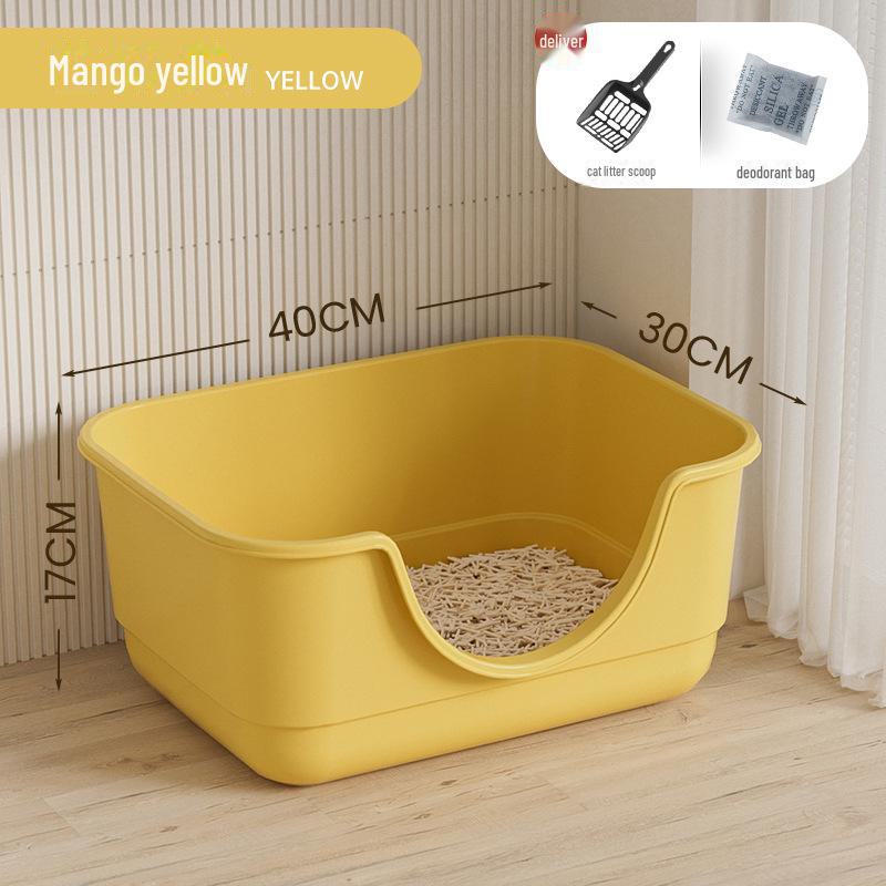 

Очень большой открытый лоток для кошачьего туалета с защитой от брызг Extra Large with Litter Shovel