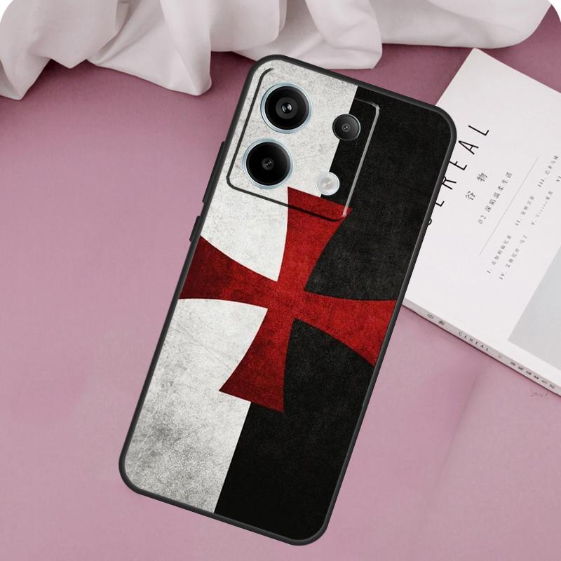 Knights Templar Case For Xiaomi Redmi Note 13 14 12 11 10 9 15 Pro Plus Redmi 15 14C 10C 12C 13C 15C Cover